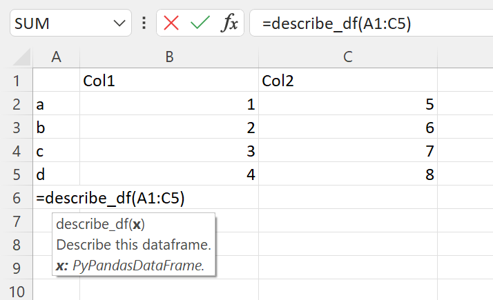 Create DataFrame from Excel